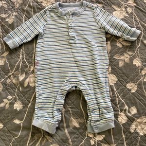 Made With Love by Place baby boy onesie. Size 3-6 mos. Blue and yellow stripes.